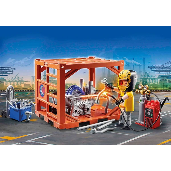 PLAYMOBIL CITY ACTION CARGO ΚΑΤΑΣΚΕΥΑΣΤΗΣ CONTAINER