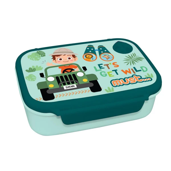 MUST FOOD CONTAINER 800ml 18X13X6 cm BOY - 3 DESIGNS