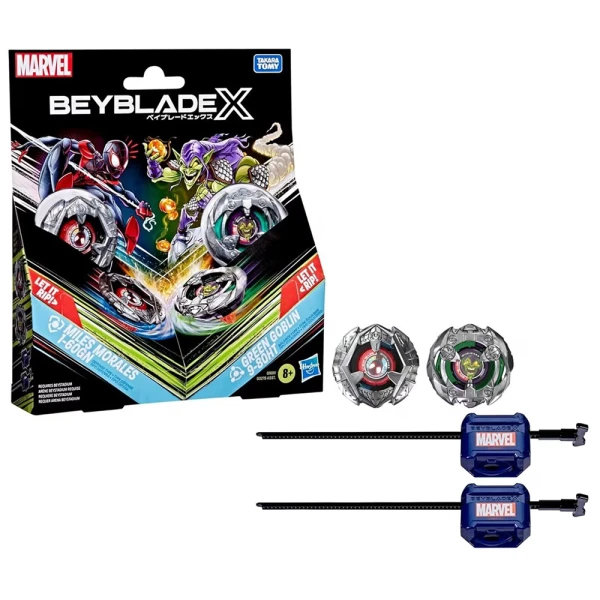 BEYBLADE X MARVEL COLLAB MULTIPACK MILES MORALES & GREEN GOBLIN
