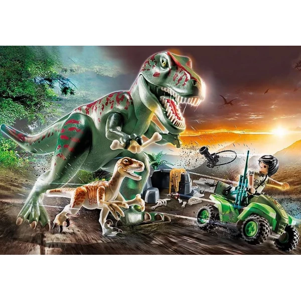 PLAYMOBIL DINOS ΕΞΕΡΕΥΝΗΤΗΣ ΜΕ ΓΟΥΡΟΥΝΑ ΚΑΙ T-REX