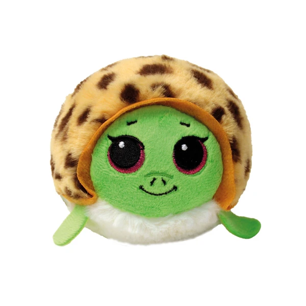 TY FLUFFY BALL BEANIE BOUNCERS - GREEN TURTLE