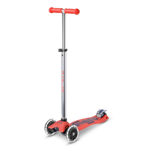 MICRO 3ΤΡΟΧΟ ΠΑΤΙΝΙ MAXI MICRO DELUXE GLOW LED AURA RED