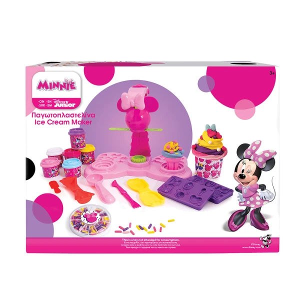 AS ΠΛΑΣΤΕΛΙΝΗ DISNEY MINNIE ΠΑΓΩΤΟΠΛΑΣΤΕΛΙΝΑ ΜΕ 6 ΒΑΖΑΚΙΑ-ΚΑΠΑΚΙΑ ΚΑΛΟΥΠΑΚΙΑ 256g & SPRINKLERS