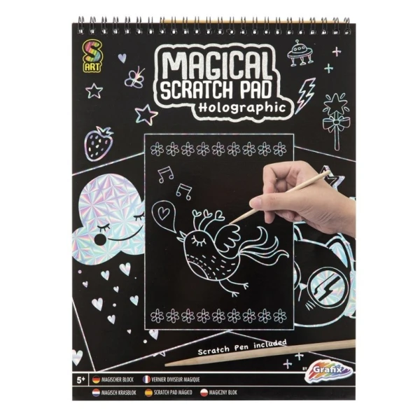 ΣΕΤ MAGIC SCRATCH ΜΕ ΣΤΥΛΟ - 2 ΣΧΕΔΙΑ