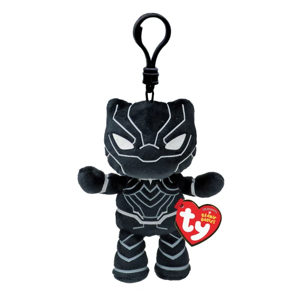 TY BEANIE BABIES ΧΝΟΥΔΩΤΟ 8.5 εκ. ΜΕ ΚΛΙΠ - BLACK PANTHER