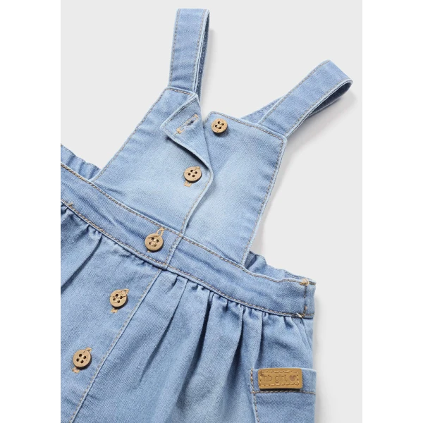MAYORAL SET DUNGAREES SKIRT LIGHT CORAL