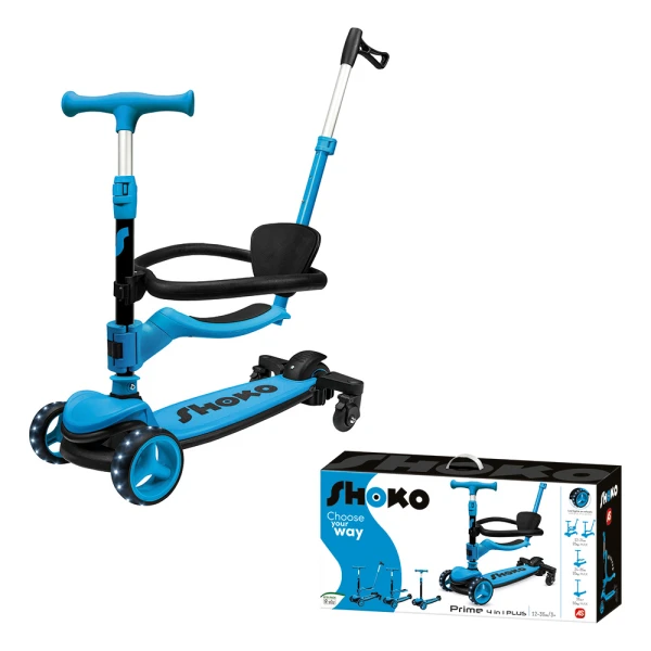 SHOKO ΠΑΙΔΙΚΟ ΠΑΤΙΝΙ PRIME 4 IN 1 PLUS ΣΕ ΜΠΛΕ ΧΡΩΜΑ ΓΙΑ 12+ ΜΗΝΩΝ