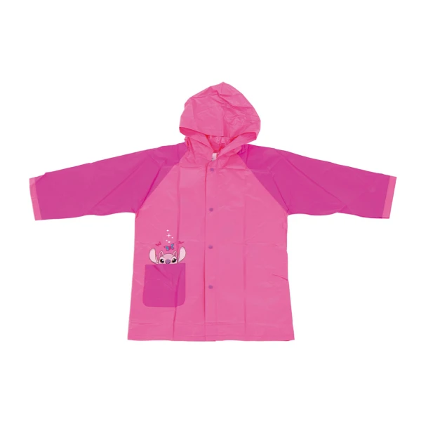 PVC RAINCOAT PINK LILO & STITCH - ANGEL