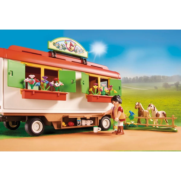 PLAYMOBIL COUNTRY ΚΑΤΑΣΚΗΝΩΣΗ ΜΕ ΤΡΟΧΟΣΠΙΤΟ ΚΑΙ ΠΟΝΥ