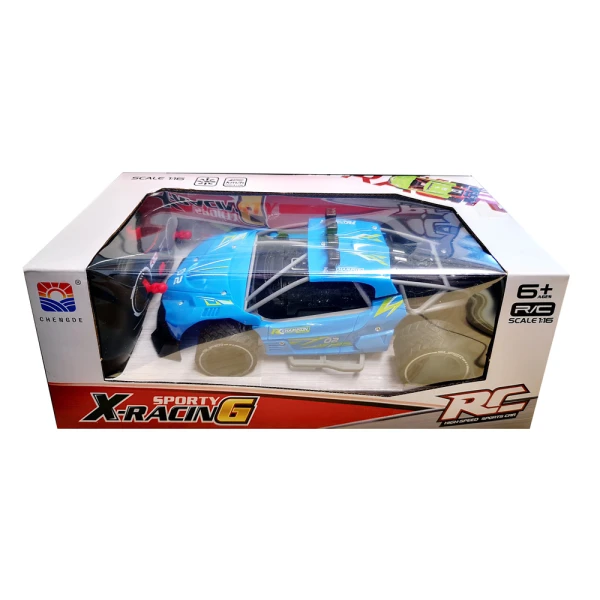 REMOTE CONTROL CAR 1:16 27MHz - BLUE