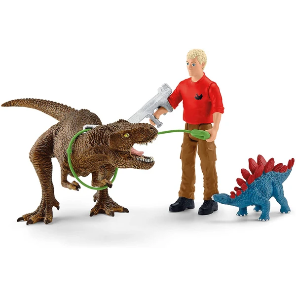 ΜΙΝΙΑΤΟΥΡΕΣ SCHLEICH ΣΕΤ ΠΑΙΧΝΙΔΙΟΥ ΕΠΙΘΕΣΗ ΤΥΡΑΝΝΟΣΑΥΡΟΥ ΡΕΞ