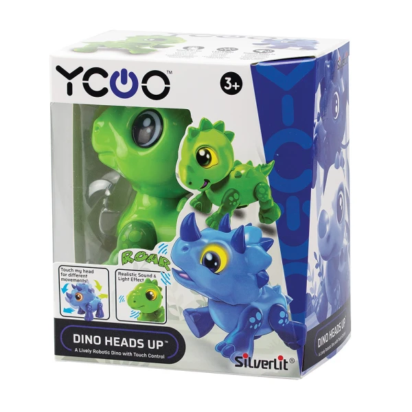 SILVERLIT YCOO DINO HEADS UP ΗΛΕΚΤΡΟΝΙΚΟ ΡΟΜΠΟΤ Τ-ΡΕΞ ΓΙΑ 3+ ΧΡΟΝΩΝ