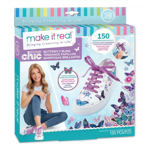 MAKE IT REAL STICKER CHIC - BUTTERFLY BLING