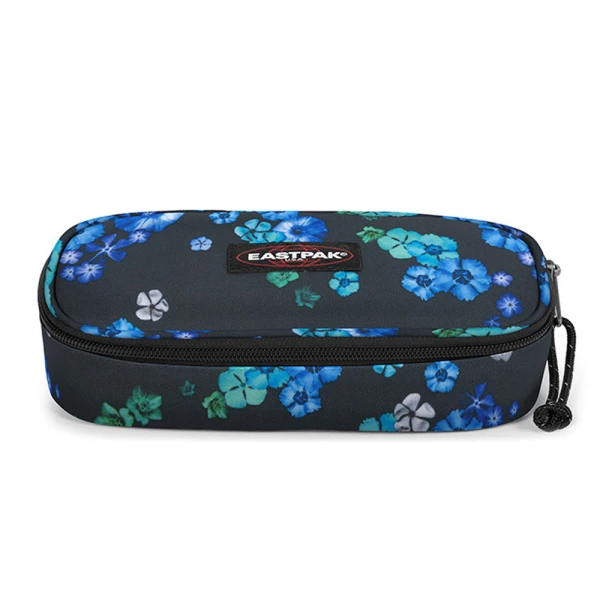 EASTPAK OVAL SINGLE PENCIL CASE FLORAL BLOOM BLACK
