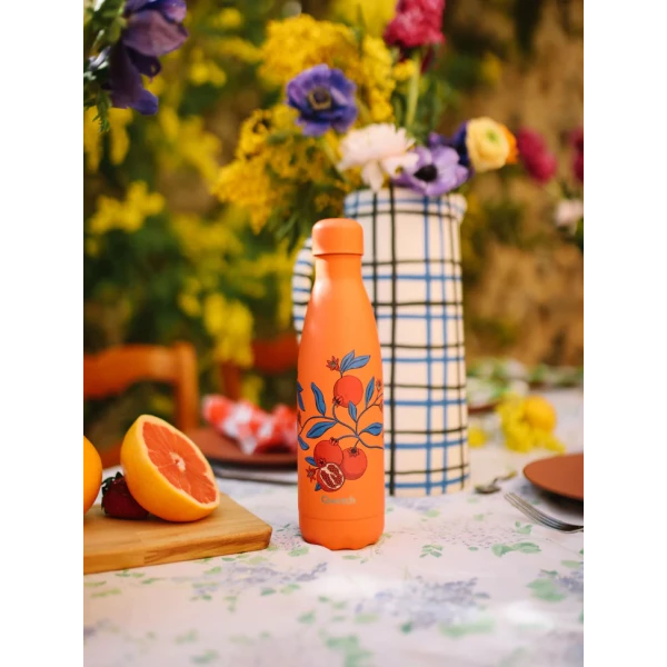 QWETCH STAINLESS STEEL BOTTLE DELICE POMEGRANATE 500ml