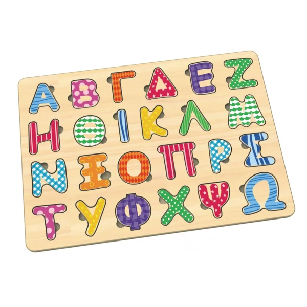 50-50 GAMES WOODEN ALPHABET WEDGES CAPITALS