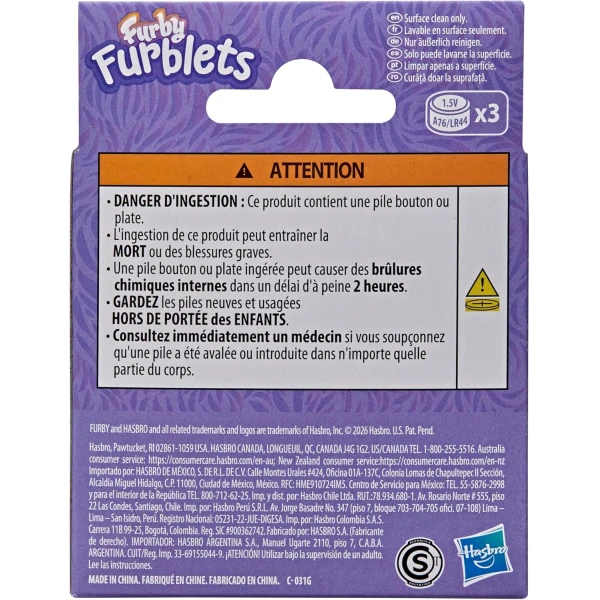 INTERACTIVE FURBY FURBLETS BER REE