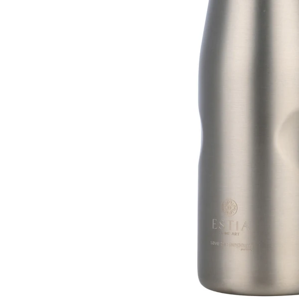 ESTIA HOME ART THERMAL TRAVEL FLASK 500ml - STEEL FLOW