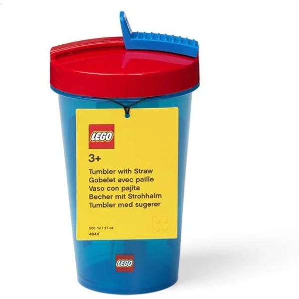 LEGO ΠΟΤΗΡΙ 500ml ΜΕ ΚΑΛΑΜΑΚΙ ICONIC CLASSIC LEGO 023 BRIGHT BLUE
