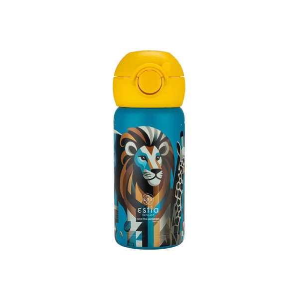 ESTIA HOME ART KIDS THERMAL TRAVEL WONDER BOTTLE 350ml - JUNGLE