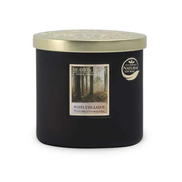 HEART & HOME ΚΕΡΙ ΜΕ ΔΙΠΛΟ ΦΥΤΙΛΙ 220g ΒΟΛΤΑ ΣΤΟ ΔΑΣΟΣ