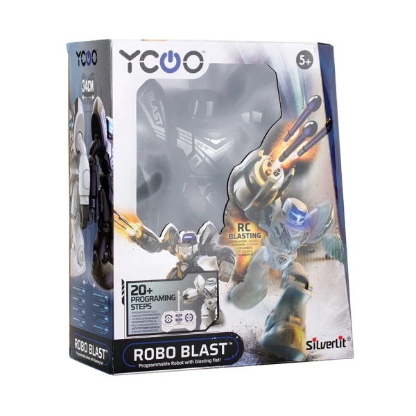SILVERLIT YCOO ROBO BLAST ΤΗΛΕΚΑΤΕΥΘΥΝΟΜΕΝΟ ΡΟΜΠΟΤ ΜΑΥΡΟ ΓΙΑ 5+ ΧΡΟΝΩΝ