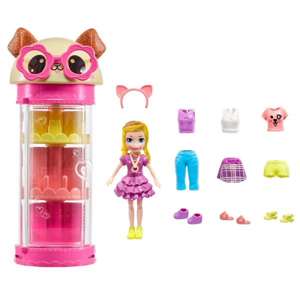 POLLY POCKET - ΚΟΥΚΛΑ ΜΕ ΜΟΔΕΣ ΣΕ ΚΥΛΙΝΔΡΟ HKW06