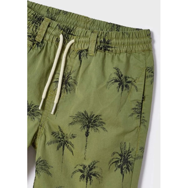 MAYORAL STAMPED BERMUDA SHORTS GREEN