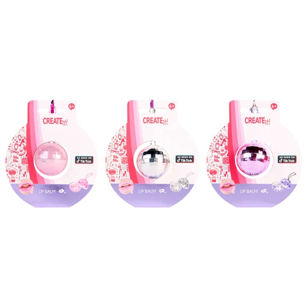 CREATE IT! LIP BALM DISCO BALL - 3 COLOURS