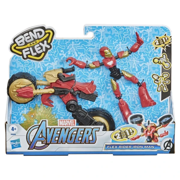 MARVEL AVENGERS BEND AND FLEX FLEX RIDER IRON MAN