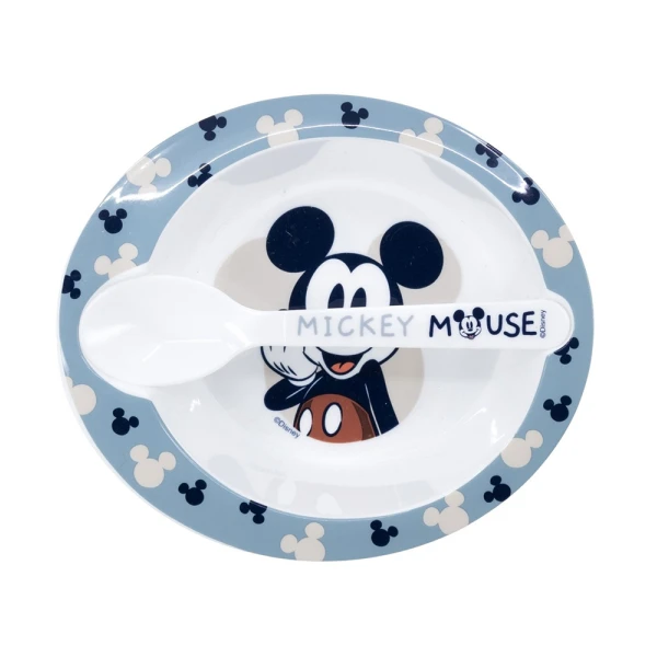 ΣΕΤ ΜΠΩΛ ΚΑΙ ΚΟΥΤΑΛΙ MICKEY MOUSE FULL OF SMILES