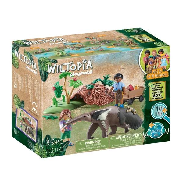 PLAYMOBIL WILTOPIA ΠΑΙΔΙΑ ΦΡΟΝΤΙΣΤΕΣ ΖΩΩΝ ΜΕ ΜΥΡΜΗΓΚΟΦΑΓΟ