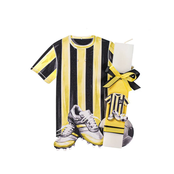 FEELING WOOD HANDMADE CANDLE FOOTBALL T-SHIRT 21