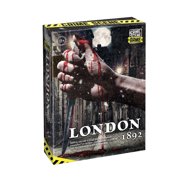 AS GAMES ΕΠΙΤΡΑΠΕΖΙΟ ΠΑΙΧΝΙΔΙ CRIME SCENE LONDON 1892 ΓΙΑ ΗΛΙΚΙΕΣ 18+ ΧΡΟΝΩΝ ΚΑΙ 1+ ΠΑΙΚΤΕΣ