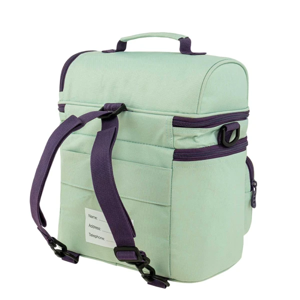 POLO 2025 ΤΣΑΝΤΑΚΙ ΦΑΓΗΤΟΥ DOUBLE COOLER ΜΕΝΤΑ/ΜΕΛΙΤΖΑΝΙ