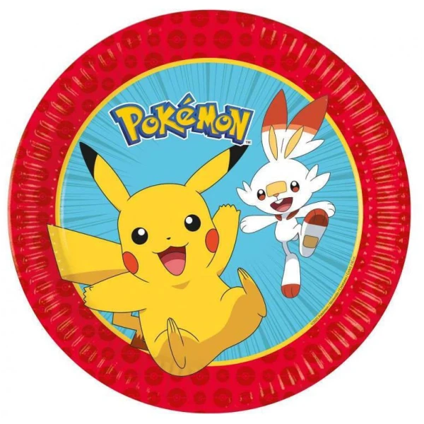 ΠΙΑΤΑ ΧΑΡΤΙΝΑ ΜΕΓΑΛΑ 23 εκ. 8 τεμ. POKEMON NEXT GENERATION