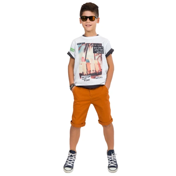 ENERGIERS BOY BERMUDA PANTS PAPRICA
