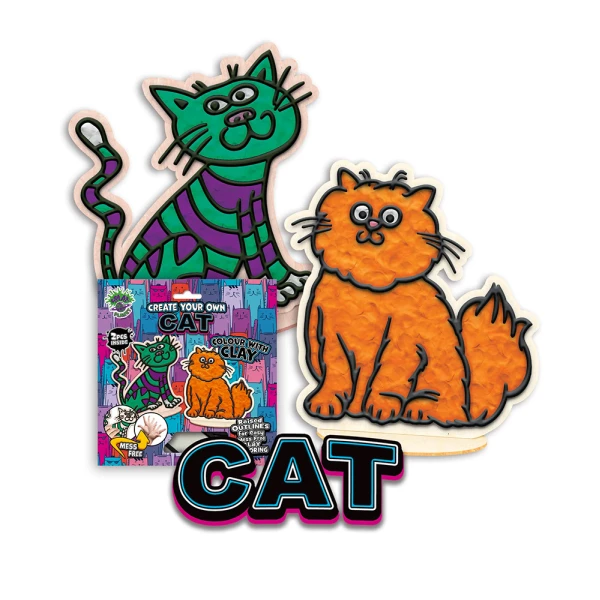 SPLAT PLANET MESS-FREE PAINT KIT WITH CLAY CATS