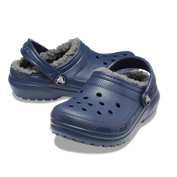 CROCS CLASSIC LINED CLOG T NAVY-CHARCOAL