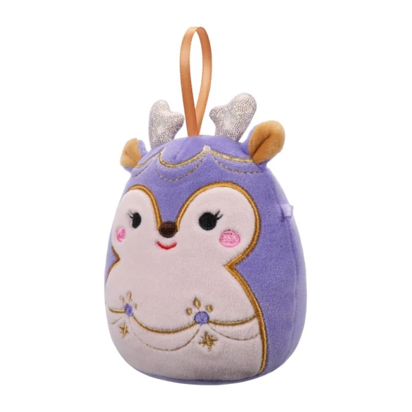 SQUISHMALLOWS XMAS PLUSH ORNAMENT 10 cm - JAIDA THE PURPLE REINDEER