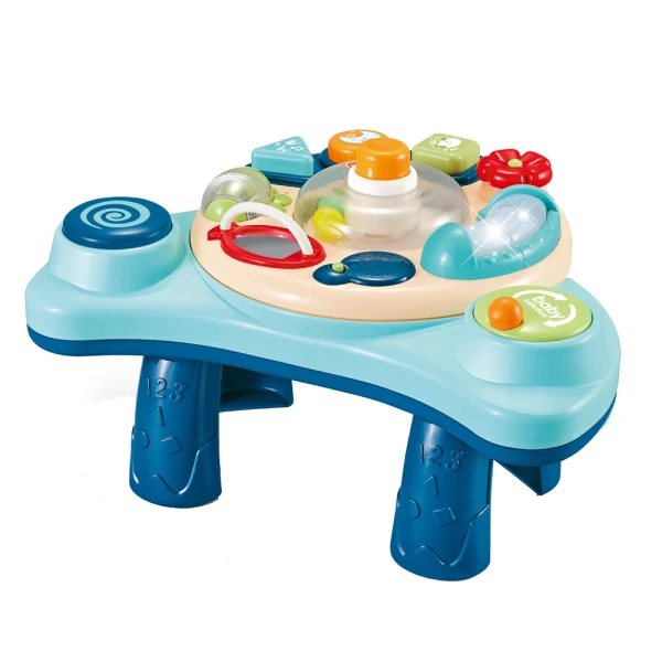 BABY TABLE 3-IN-1 WITH  ACTIVITIES, SOUND & LIGHT - BLUE