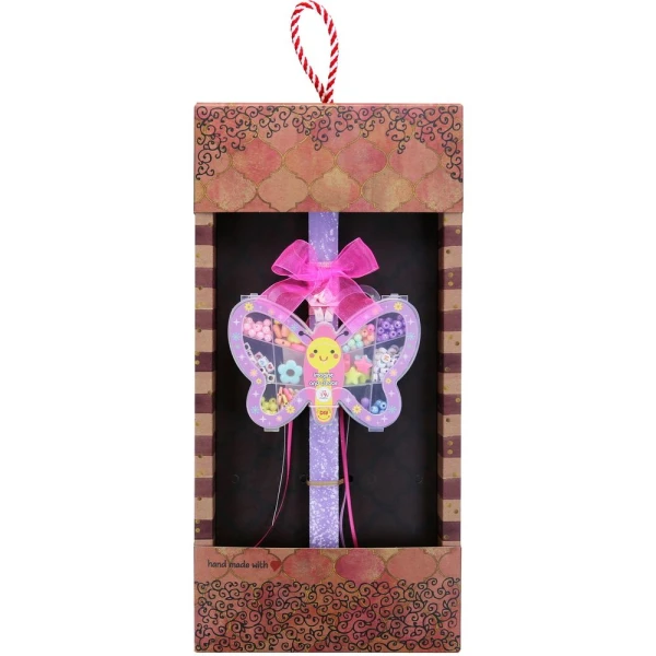 SYNCHRONIA HANDMADE CANDLE 30 cm DIY JEWELRY SET - BUTTERFLY