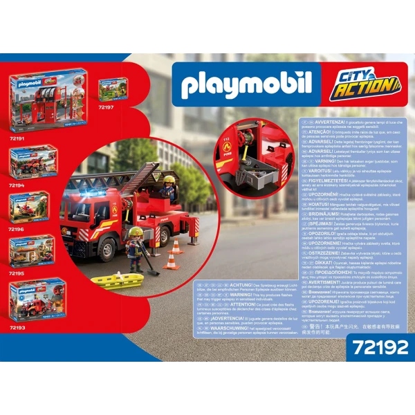 PLAYMOBIL CITY ACTION ΠΥΡΟΣΒΕΣΤΙΚΟ ΟΧΗΜΑ ΜΕ ΣΚΑΛΑ ΚΑΙ ΚΑΛΑΘΙ