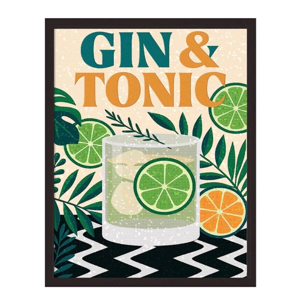 SPLAT PLANET ΣΕΤ DIAMOND PAINTING ΣΕ ΚΑΜΒΑ ΜΕ ΤΕΛΑΡΟ 30Χ40 εκ. GIN & TONIC