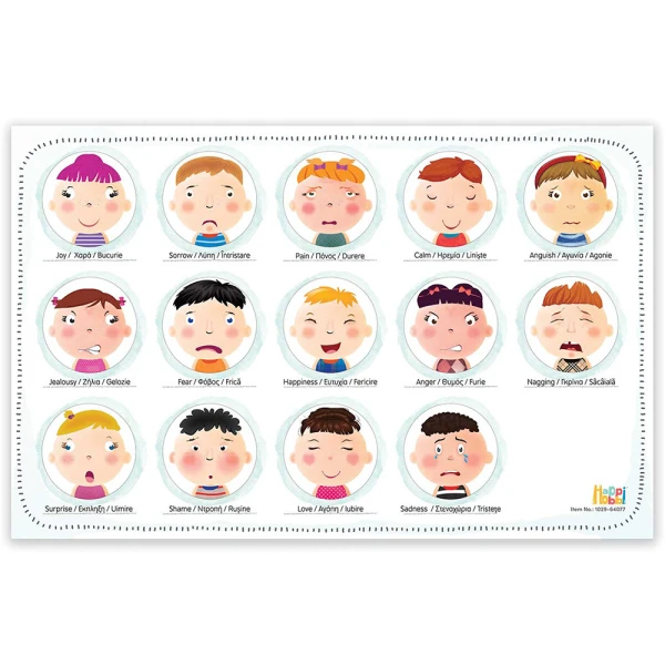 HAPPIHOBBI MAGNET FEELINGS 42 EDUCATIONAL PAPER MAGNETS FOR AGES 3+