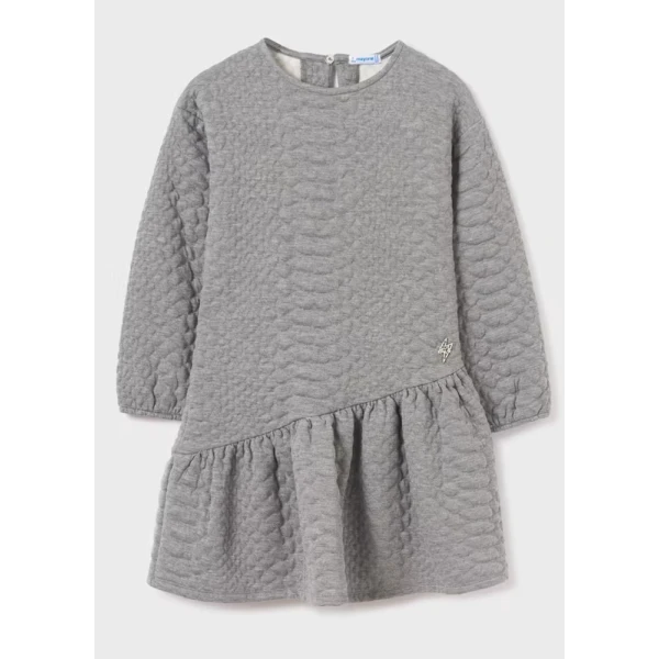 MAYORAL DRESS JACQUARD REINFORCED INTENSE GREY