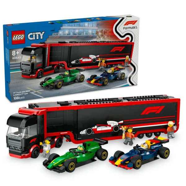 LEGO® CITY F1® TRUCK WITH RB20 & AMR24 F1® CARS