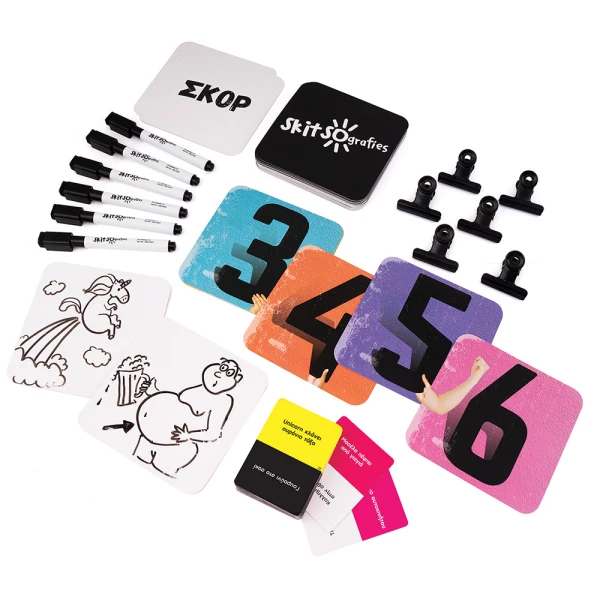 AS GAMES BOARD GAME SKITSOGRAFIES  INAPPROPRIATE - FOR AGES 18+ AND 3-6 PLAYERS