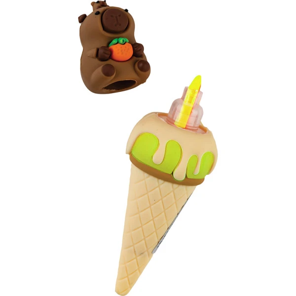 MINI HIGHLIGHTER CAPYBARA - 6 COLORS