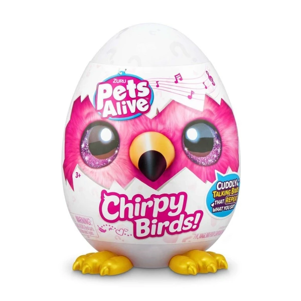 CHIRPY BIRDS PETS ALIVE PLUSH SERIES 1 - 4 DESIGNS